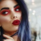 Red Eyeliner Makeup Looks